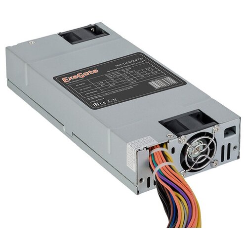 Блок питания ExeGate RM-1U-600ADS 600W серебристый контакт molex mx 4809c p914l мама 22 30awg 0 33 кв мм луженый серебристый 1шт