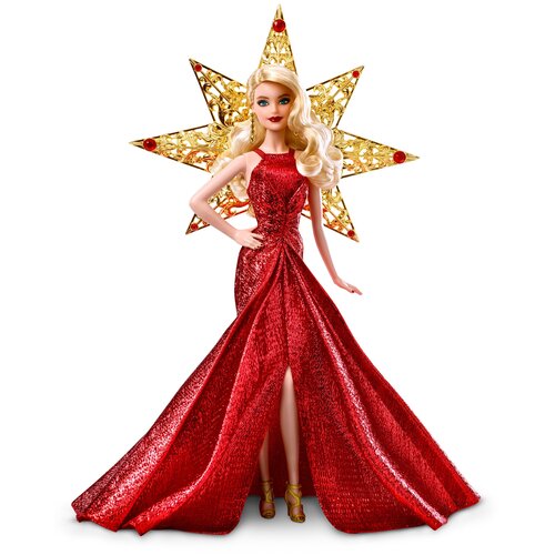 Праздничная кукла Barbie, 29 см, DYX39 кукла barbie праздничная 2018 блондинка frn69