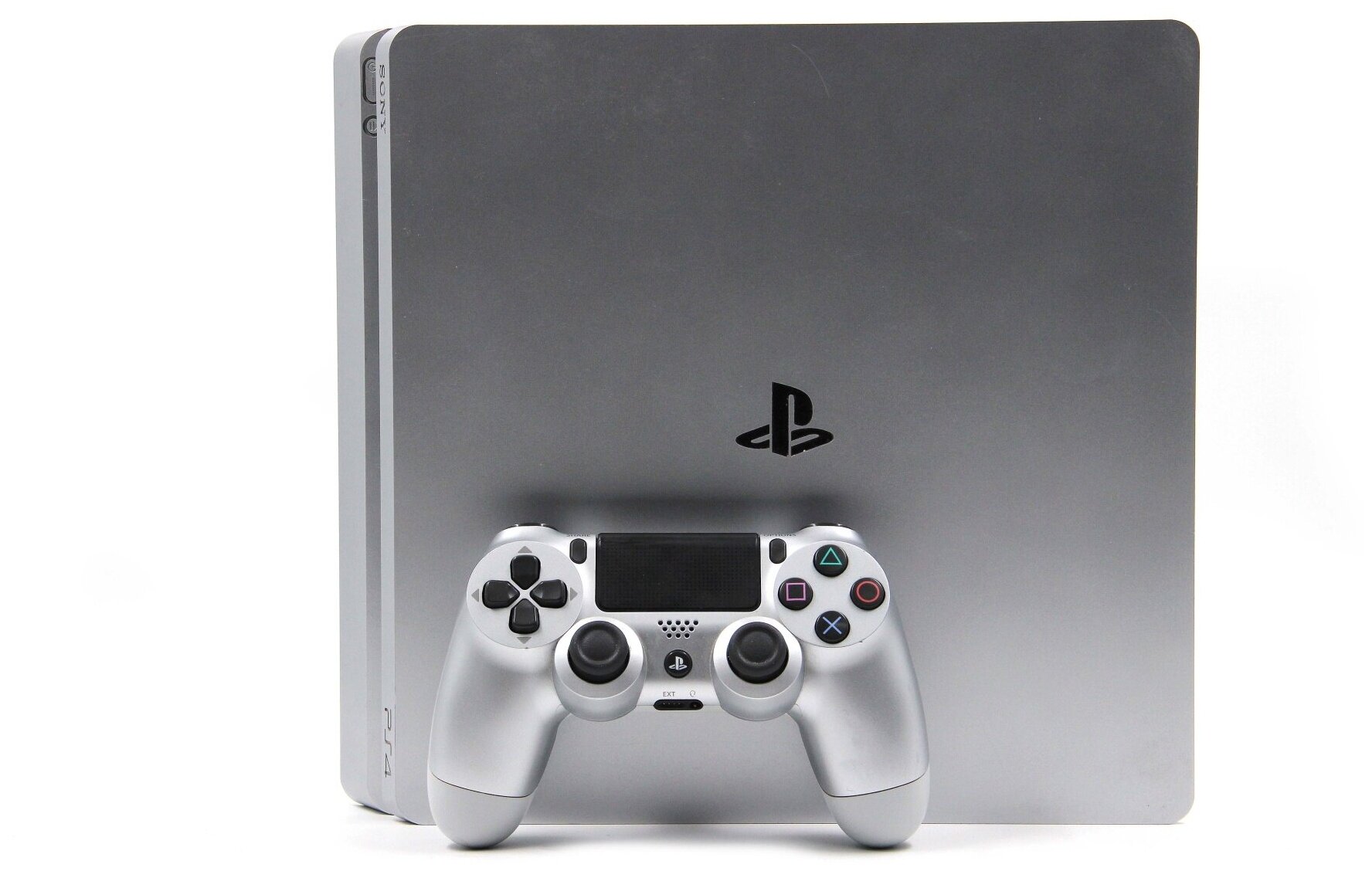 Игровая приставка Sony PlayStation 4 Slim 500 ГБ HDD, без игр, Silver