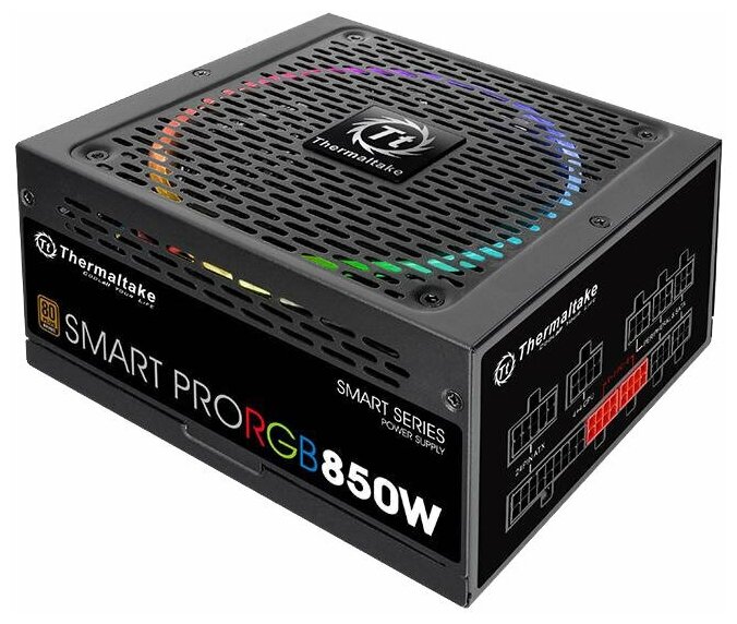 Блок питания 850W Thermaltake Smart Pro RGB (PS-SPR-0850FPCBEU-R)