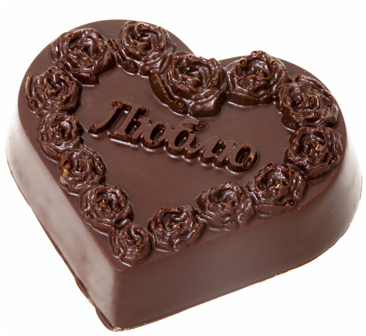 Подарочная шоколадная фигура Frade/Фраде - Люблю (вес 100 гр) (темный)
