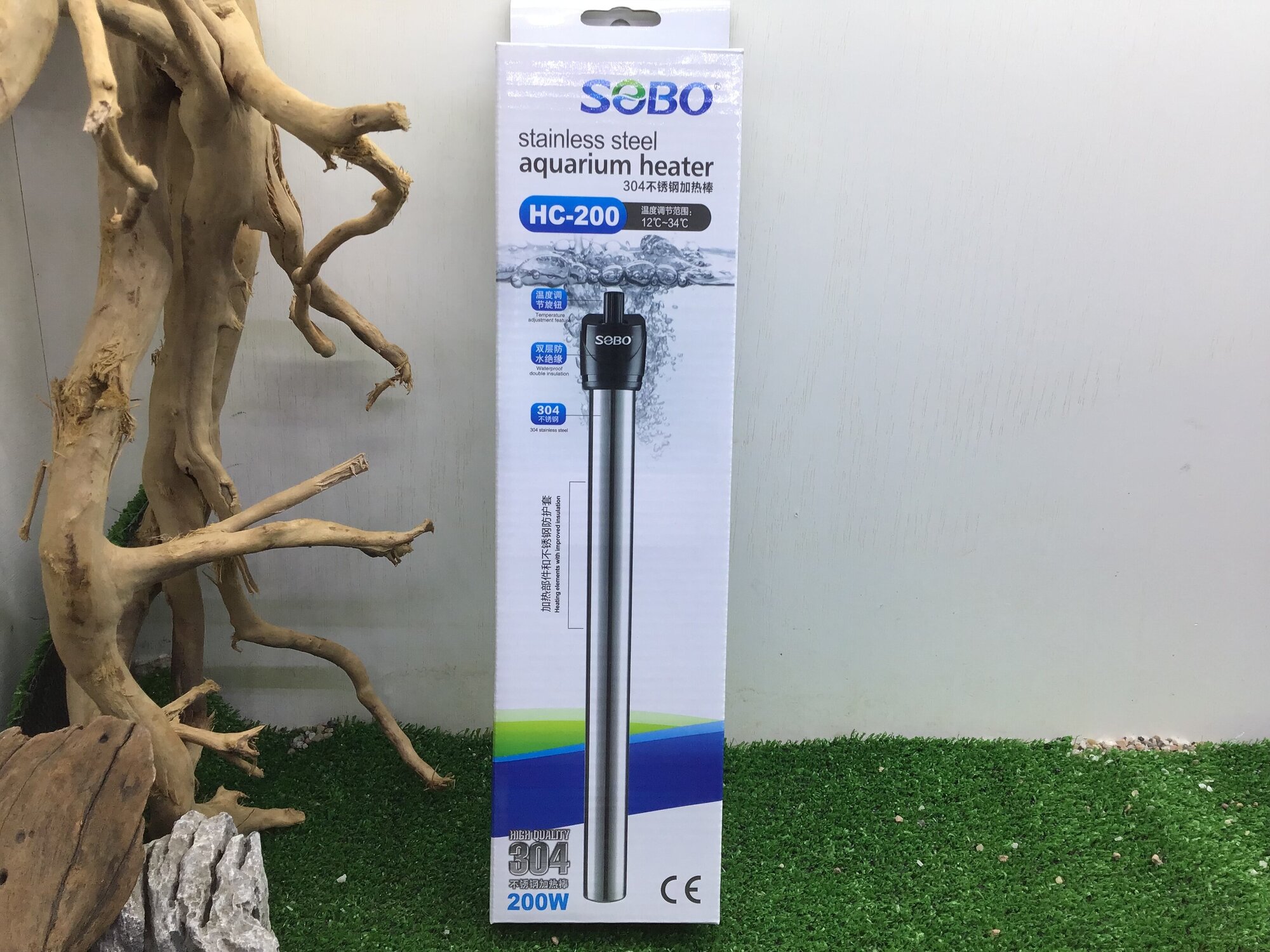 фото Аквариум погружной Нагреватель SOBO металл HC-200, 200w