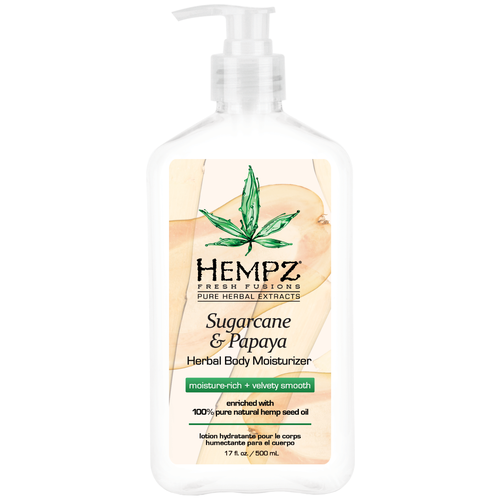 Hempz Молочко для тела увлажняющее Сахарный тростник и Папайя 500мл/sugarcane papaya herbal body