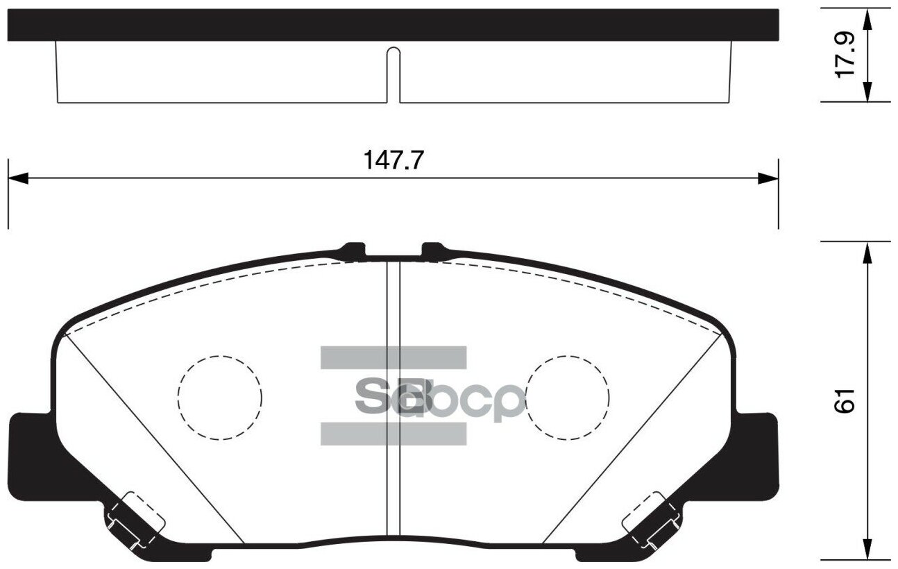 SP2183 колодки дисковые передние Toyota Previa 2 4 3 5 05 SANGSIN SP2183