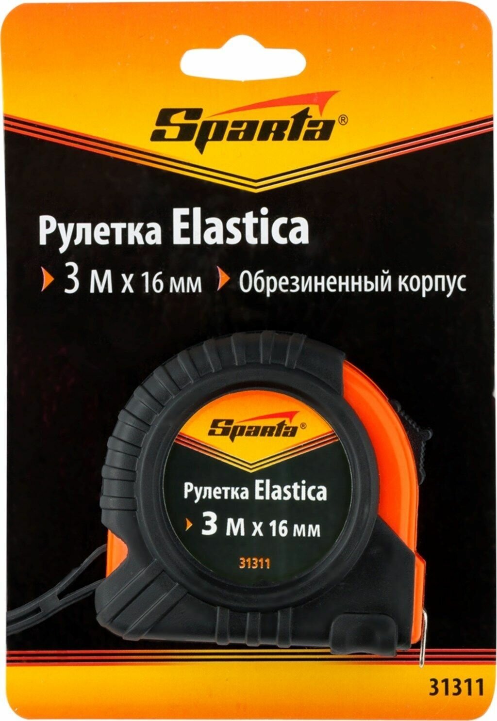 Рулетка измерительная 3м Sparta Elastica, с фиксатором, ширина 16мм (31311) - фотография № 3