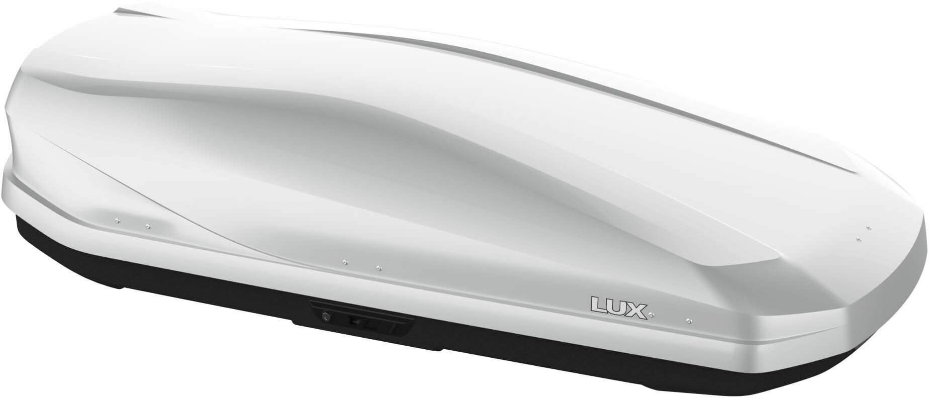 Бокс на крышу LUX IRBIS 175, 450л, белый глянец, 175х85х40, с двухсторонним открыванием, арт: LUX-791033
