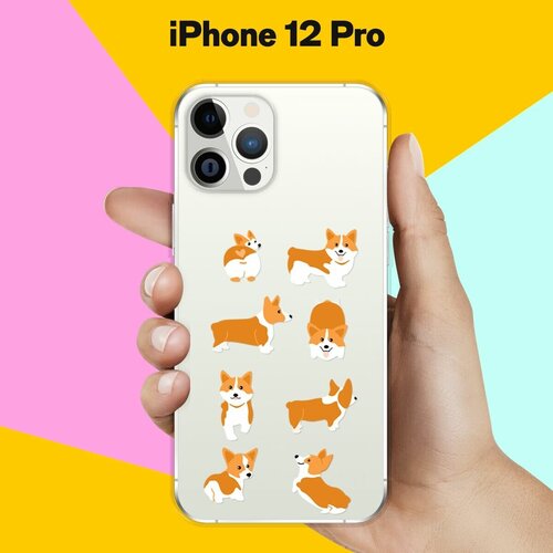 Силиконовый чехол 8 Корги на Apple iPhone 12 Pro силиконовый чехол 8 корги на apple iphone 12 pro