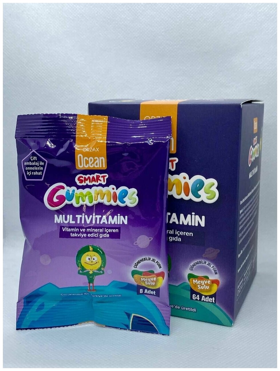 Витаминно-минеральный комплекс / Orzax Smart Gummies / Мультивитамины для детей в виде жевательного мармелада