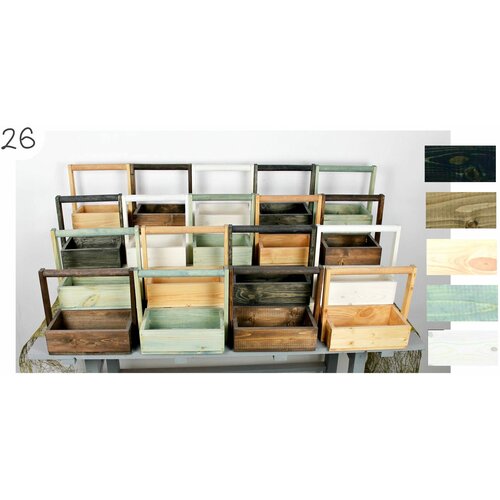 Набор из 18 деревянных ящиков №26 