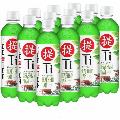 Чай холодный Ti (Ти) Зеленый 0,5 л х 12 бутылок, пэт