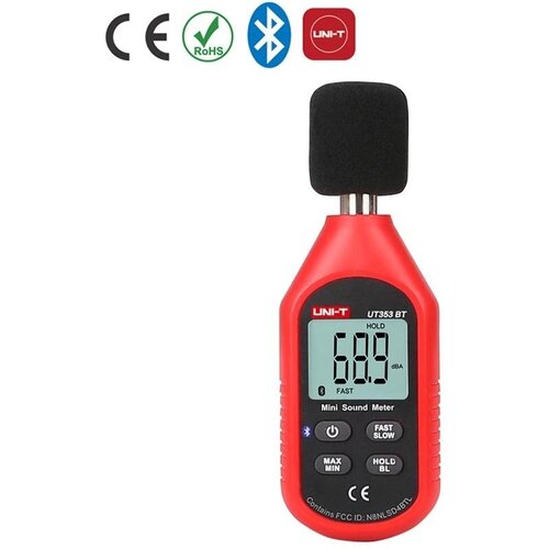 uni t ut353 noise measuring instrument decibel meter 30 130db mini audio sound level meter decibel monitor Мини-измеритель уровня звука (шумомер) UNI-T UT353-BT