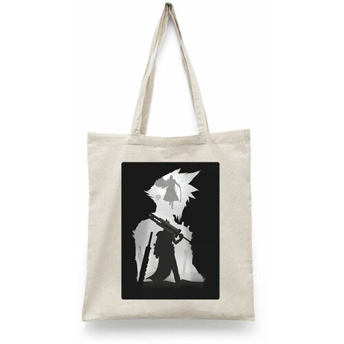 фото Сумка-шоппер унисекс каждому своё "final fantasy/игра" черная