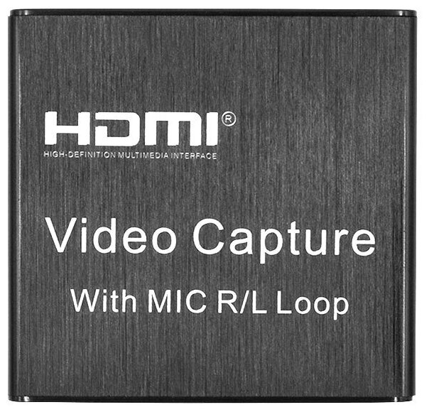 Карта видеозахвата в реальном времени USB to HMDI with MIC R/L Loop