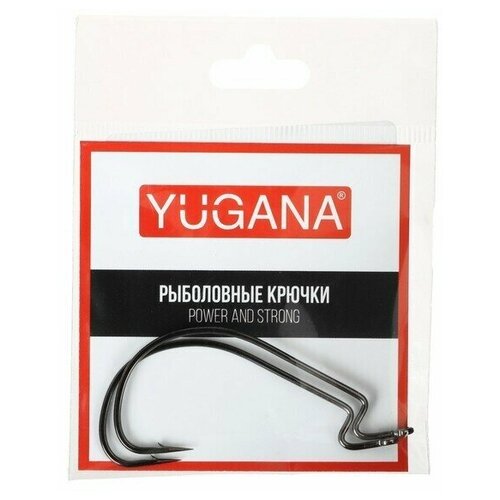 yugana крючок офсетный yugana wide range worm 5 0 2 шт в упак Крючки офсетные YUGANA Wide range worm, № 5/0, 2 шт.