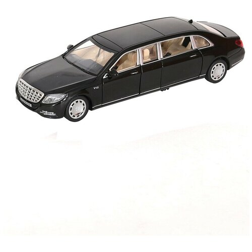 Модель машины Mercedes-Maybach S650 Pullman 1:32 (20см), со световыми и звуковыми эффектами машина инерционная mx 8992 mercedes maybach s650 pullman свет и звук черный 1 32