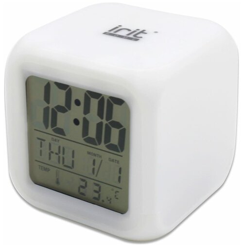 Часы-будильник с календарем и подсветкой IRIT IR-600