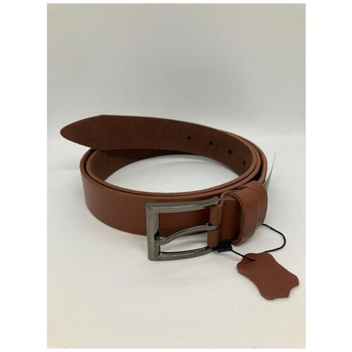 фото Ремень коричневый классический из натуральной кожи россия