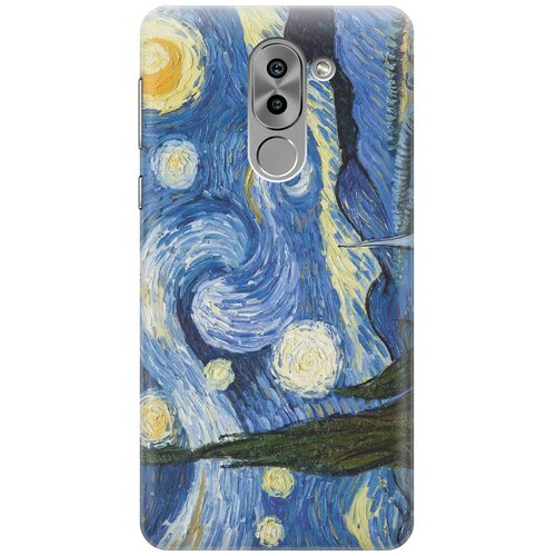 фото Cиликоновый чехол на honor 6x / хонор 6х с принтом "звездная ночь" gosso