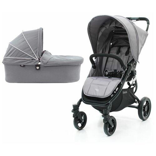 фото Универсальная коляска valco baby snap 4 (2 в 1), cool grey, цвет шасси: черный