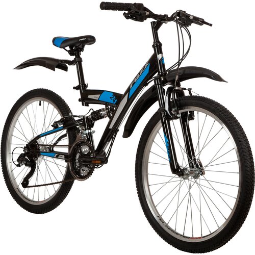 Велосипед FOXX 24 ATTACK черный сталь размер 14 1740000₽