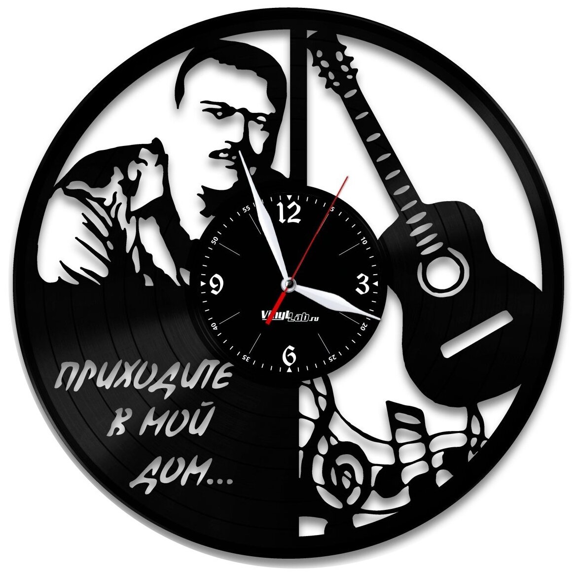 Часы из виниловой пластинки (c) VinylLab Михаил Круг