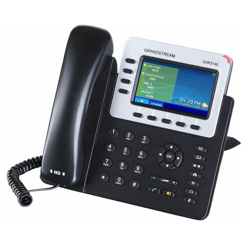 VoIP-телефон Grandstream GXP2140 черный voip телефон grandstream dp750 черный