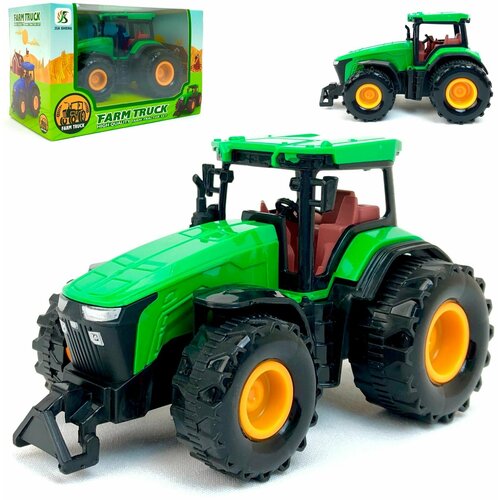 Инерционный фермерский трактор, детская игрушка Farm Truck, спецтехника, инерционная машинка, 13х9х8 см