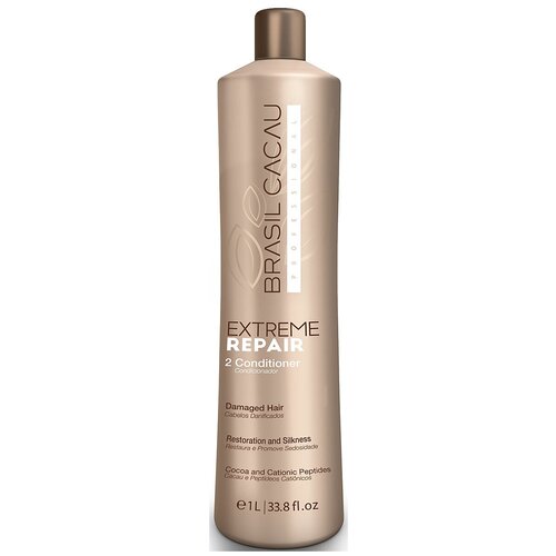 Cadiveu кондиционер Brasil Cacau Extreme Repair восстановление, 1000 мл kezy crazy blond brightness and softness mask for damaged hair маска возвращающая жизненную силу и блеск поврежденным волосам 500 мл