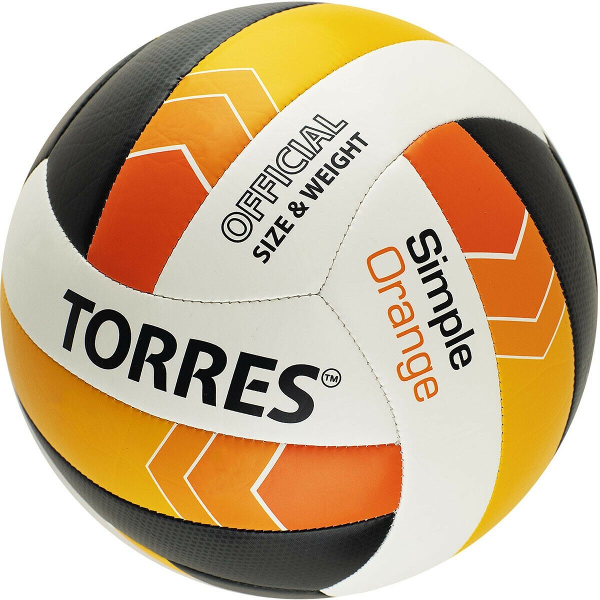 Мяч волейбольный TORRES Simple Orange арт. V32125, р.5
