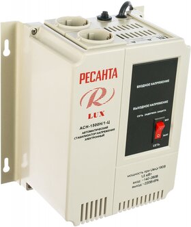 Характеристики модели Стабилизатор напряжения серии LUX РЕСАНТА АСН ...