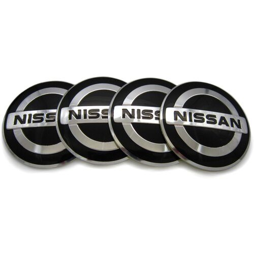 Наклейки на колесные диски и колпаки Ниссан 54 мм алюминий сфера