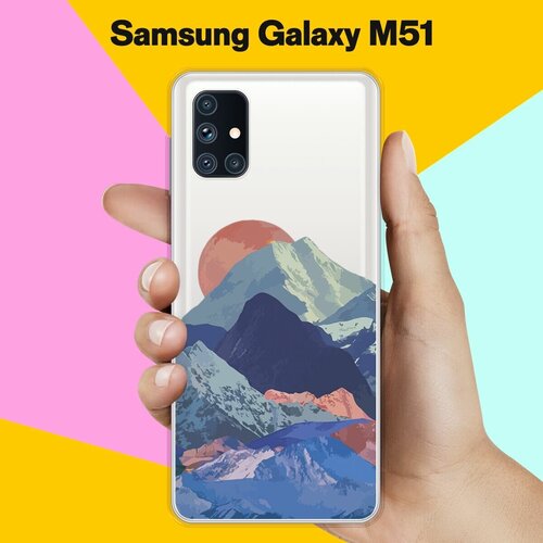 Силиконовый чехол Горы на Samsung Galaxy M51 силиконовый чехол розы на samsung galaxy m51