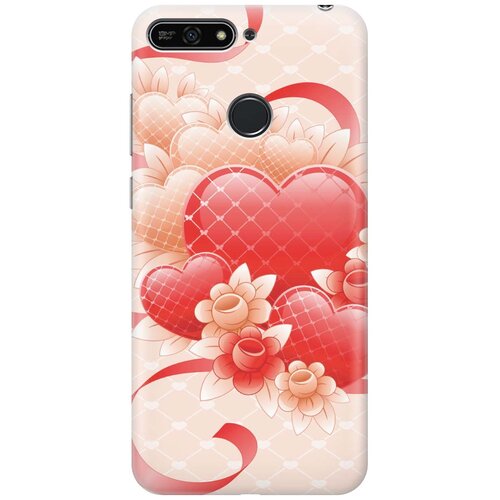 фото Re:paчехол - накладка artcolor для huawei y6 prime (2018) / honor 7c / honor 7a pro с принтом "с любовью"