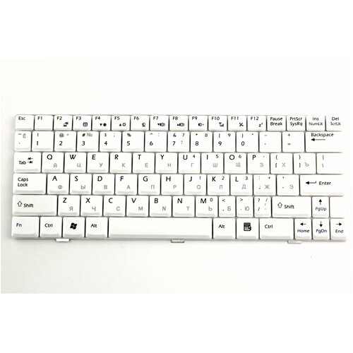 Клавиатура для MSI Wind U90 U100 U110 U120 белая pn S1N-1UUS351-SA0 V022322AS1 US V022322BS1 2150₽
