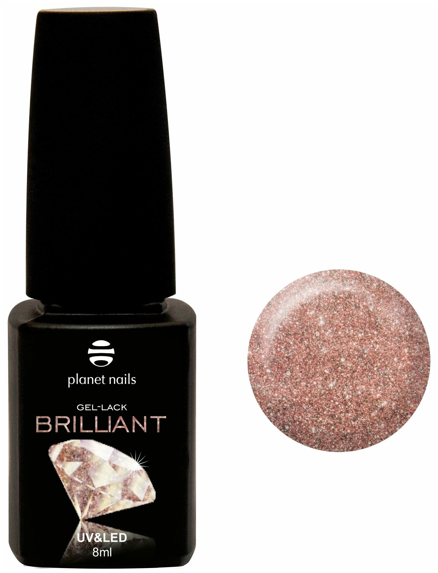 Гель-лак для ногтей Planet Nails Brilliant 703 «Медный», 8 мл