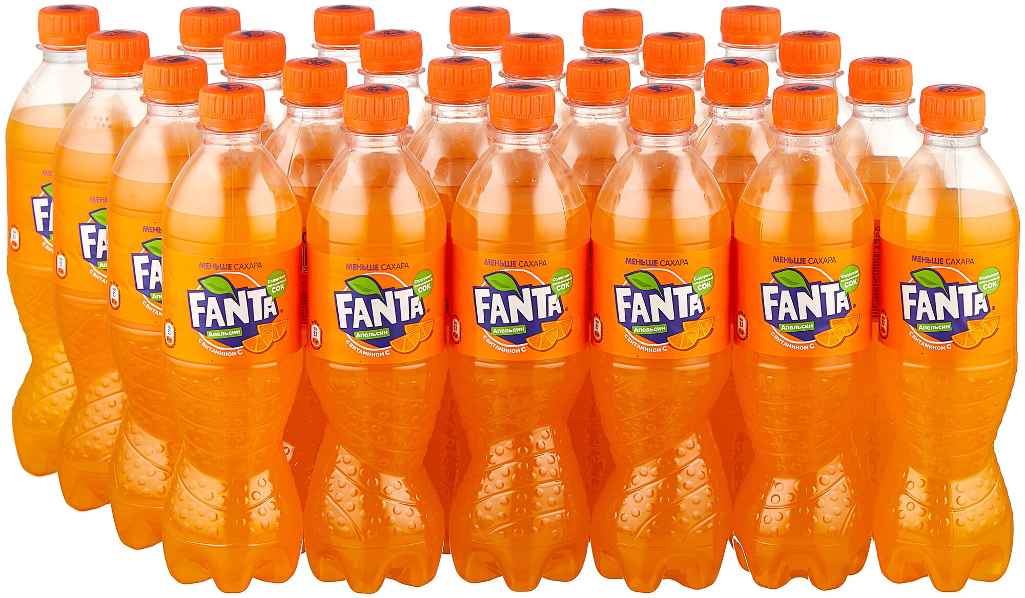 Газированный напиток Fanta / Фанта апельсин ПЭТ (0,5л*24шт)