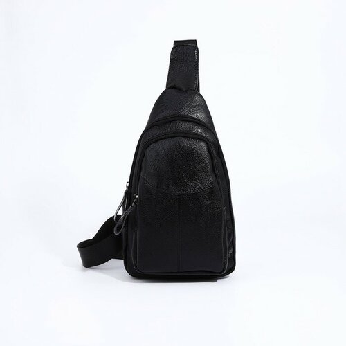 Сумка слинг Noname, черный сумка слинг повседневная искусственная кожа черный
