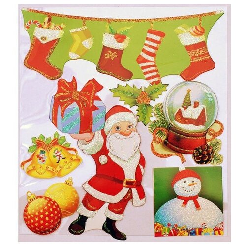 фото Набор стикеров "новогодняя ярмарка подарков" белоснежка
