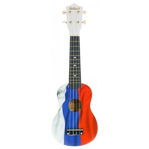 Укулеле Belucci 21-10D RU Flag мат 223 дюймов 4 струны прозрачное акриловое сопрано укулеле полный комплект акустическая красочная гавайская гитара гитара