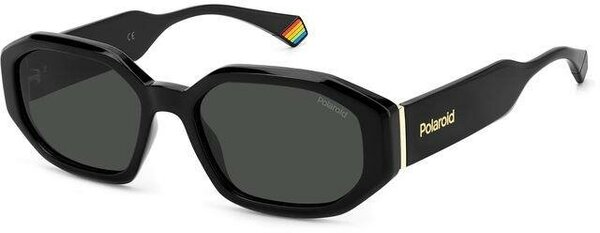 Солнцезащитные очки Polaroid, шестиугольные, поляризационные, с защитой от УФ
