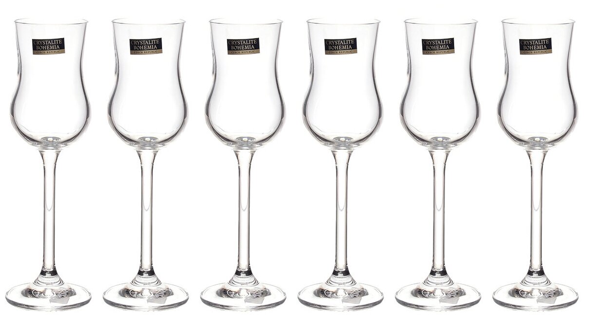 фото Набор рюмок Crystalite Bohemia Gastro, 85 мл, 6 шт.