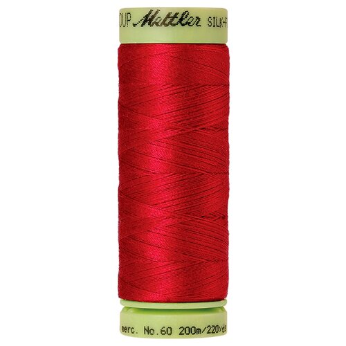 Нить для машинного квилтинга SILK-FINISH COTTON 60, 200 м 100% хлопок 0102 Poinsettia ( 9240-0102 )