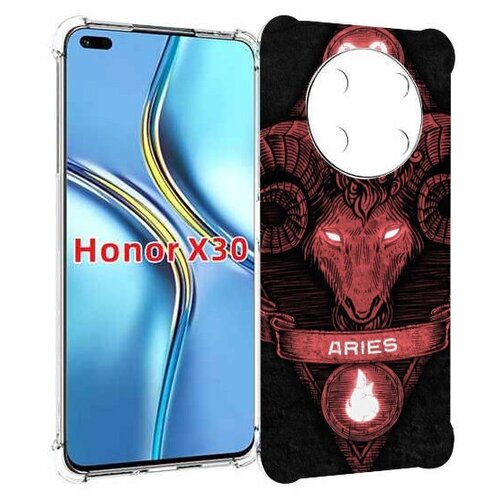 чехол mypads знак зодиака скорпион 2 для honor x30 magic4 lite 5g задняя панель накладка бампер Чехол MyPads знак зодиака овен 6 для Honor X30 / Magic4 Lite 5G задняя-панель-накладка-бампер