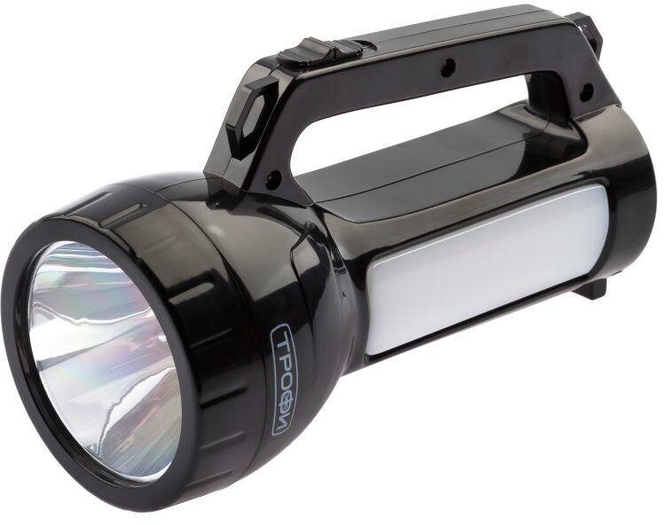 Фонарь-прожектор аккумуляторный PA-504 SMD LED 1Вт боков. светильник 24 SMD LED 2 режима 4 Трофи Б0042439