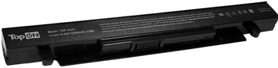 Аккумулятор TopON для ноутбуков Topon Asus X550, X550D, X550A, X550L, X550V Series. 14.8V 2200mAh 33Wh. PN: A41-X550, A41-X550A.