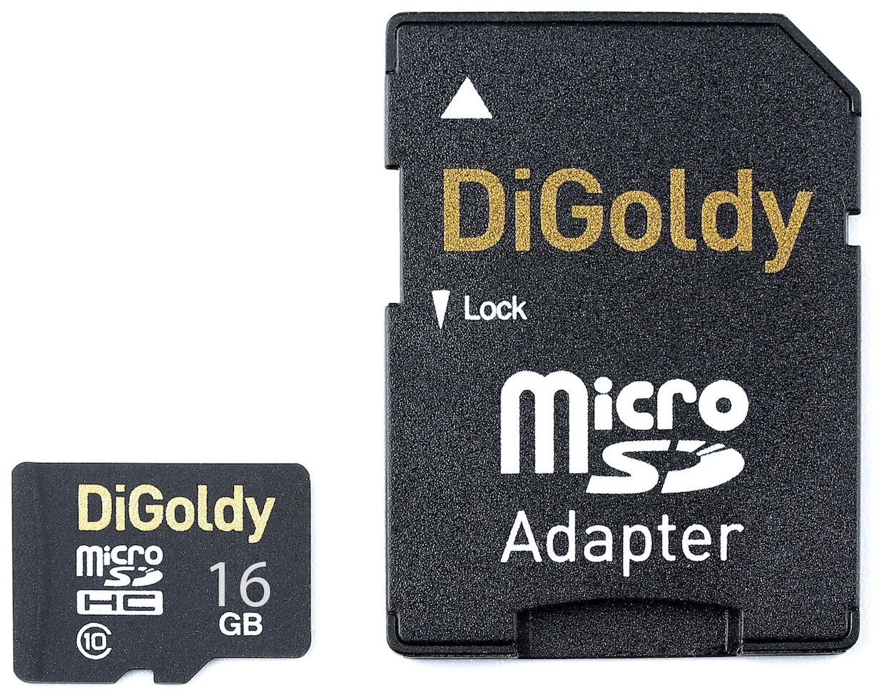 Карта памяти 32GB DiGoldy microSDHC Class 10 + SD адаптер - фото №3