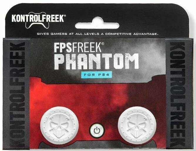 Накладки на стики для геймпада KontrolFreek FPS Freek Phantom \ 18 (2 шт) Белые (PS4)