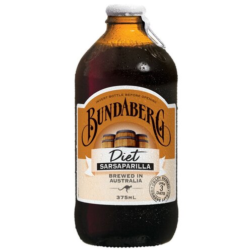 Лимонад Bundaberg Sarsaparilla Diet, 0.375 л, стеклянная бутылка