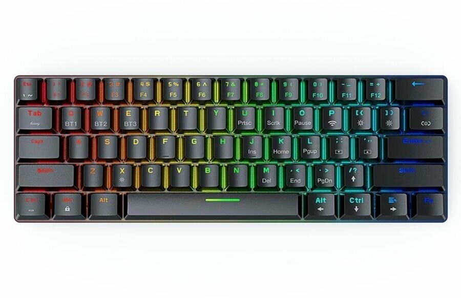 Механическая клавиатура BlitzWolf BW-KB0 61 Keys Mechanical Keyboard Black Red Switch