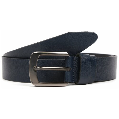 фото Ремень fabretti, натуральная кожа, металл, для мужчин, размер 125, длина 130 см., синий